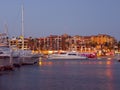 Cabo Marina at night Royalty Free Stock Photo