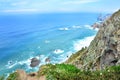 In Cabo Roca will give beautiful cliffs in Portugal Royalty Free Stock Photo