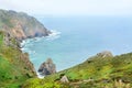 In Cabo Roca will give beautiful cliffs in Portugal Royalty Free Stock Photo