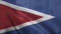 Cabo Rojo flag, city of Puerto Rico. 3d illustration