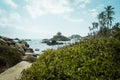 Beach in Cabo San Juan Del GuÃÂ­a, Santa Marta, Colombia Royalty Free Stock Photo