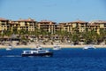 The luxury waterfront resort hotel by the beach near Cabo San Lucas, Mexico Royalty Free Stock Photo