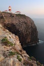 Cabo Sao Vincente lighthouse Royalty Free Stock Photo