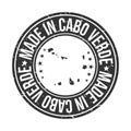 Cabo Verde Symbol. Silhouette Icon Map. Design Grunge Vector. Product Export Seal.