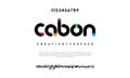 Cabon alphabet font typeface