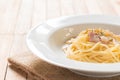 Cabonara Spaghetti Royalty Free Stock Photo
