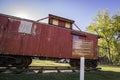 Caboose from Chesapeake & Ohio RR in Cave Spring