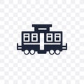 caboose transparent icon. caboose symbol design from Transportation collection. Simple element vector illustration. Can be used i