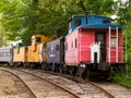 Caboose Village, Tilton, NH Royalty Free Stock Photo