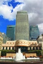 Cabot Square Canary Wharf London United Kingdom Royalty Free Stock Photo