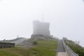 Cabot Tower on Signal Hill, Drenched in Fog