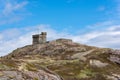 Cabot Tower on Signal Hill, St. John`s, Newfoundland Royalty Free Stock Photo