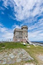 Cabot Tower on Signal Hill, St. John`s, Newfoundland Royalty Free Stock Photo