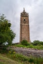 Cabot Tower viewed from below, Brandon Hill Bristol Avon England UK. A century-old 105ft tower, set in the gorgeous parkland of