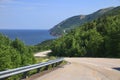 Cabot Trail Along Mountains With Coastline Royalty Free Stock Photo