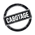 CABOTAGE text on black grungy round stamp Royalty Free Stock Photo