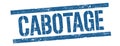 CABOTAGE text on blue vintage lines stamp