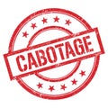CABOTAGE text written on red vintage stamp Royalty Free Stock Photo