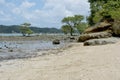 Caboto beach in Candeias. On this beach is located the famous Wanderley Pinho Museum Royalty Free Stock Photo