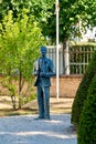 Cabourg Normandy France. The statue of Marcel Proust