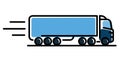Cabover truck Cargo Transportation Truck or Lorry Royalty Free Stock Photo