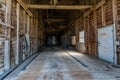 Cabri, SK/Canada- July 23, 2019: The interior of an abandoned grain elevator in Saskatchewan, Canada Royalty Free Stock Photo