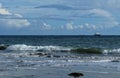 Cabrillo Beach, View of Tall Ship Sailing in the Distance, Los Angeles, California