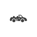 Cabriolet car vector icon