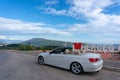 Cabriolet convertible roadster parked on the street Herceg Novi