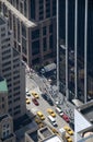Streets of Manhattan as seen from above
