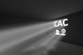 CAC rays volume light concept 3d