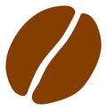 Cacao Bean Raster Icon Flat Illustration Royalty Free Stock Photo