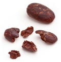 Cacao beans.