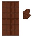 Cacao chocolate, icon