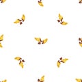 Cacao croissant pattern seamless vector