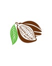 Cacao logo , chocolate logo vector