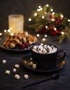 Cacao marshmellow belgian waffels candles christmas hugge cozy home