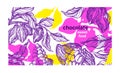 Cacao paint template. Tropical background. Natural chocolate