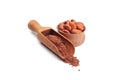 Cacao powder and beans