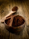 Cacao powder with cinnamon