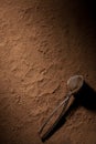 Cacao powder surface, food texture background