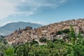 Caccamo, Sicily, Italy. View of popular hilltop medieval town with impressive Norman castle and surrounding countryside.Italian Royalty Free Stock Photo