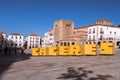 Caceres plaza mayor, Extremadura, Spain Royalty Free Stock Photo