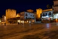 Caceres, Spain - November 08, 2019: Bujaco Tower, Torre de Bujaco in Caceres