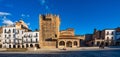 Caceres, Spain - November 08, 2022: Bujaco Tower, Torre de Bujaco in Caceres