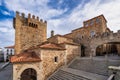 Caceres, Spain - November 09, 2022: Bujaco Tower, Torre de Bujaco in Caceres