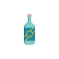 Cachaca bottle vector icon symbol isolated on white background Royalty Free Stock Photo
