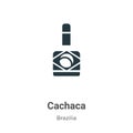 Cachaca vector icon on white background. Flat vector cachaca icon symbol sign from modern brazilia collection for mobile concept Royalty Free Stock Photo