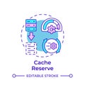 Cache reserve multi color concept icon Royalty Free Stock Photo