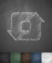 Cached icon. Hand drawn vector illustration Royalty Free Stock Photo